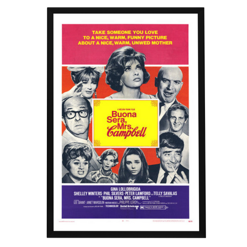 "Buona Sera, Mrs. Campbell" (1968) Framed Movie Poster