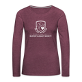 Buster's Legacy Society Contoured Premium Long Sleeve T-Shirt - heather burgundy