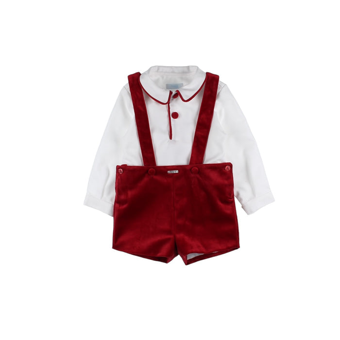 Carol Velvet Red Boy 2-Piece Set