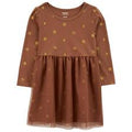 CARTER'S LITTLE GIRL DRESS Size 12M "Brown, Fall Design"