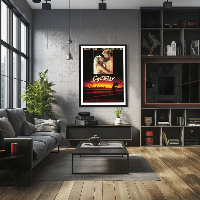 "Castaway" (1986) Framed Movie Poster