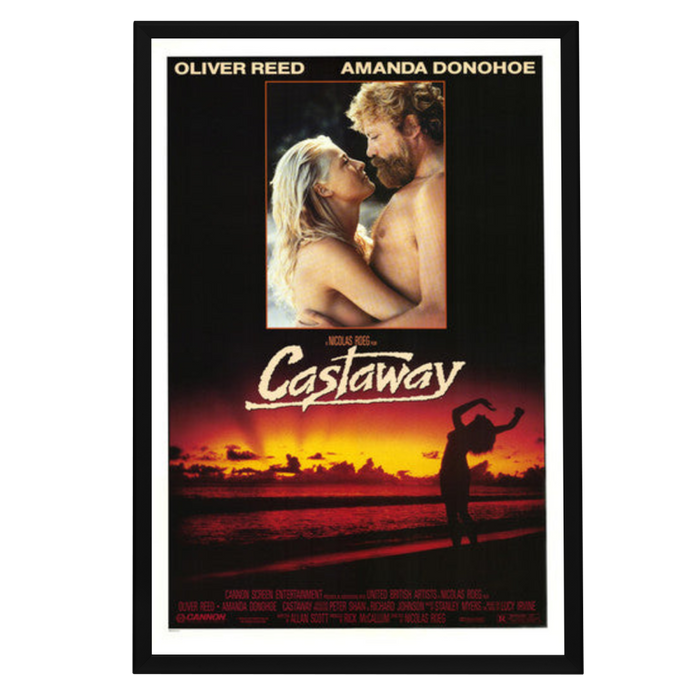 "Castaway" (1986) Framed Movie Poster