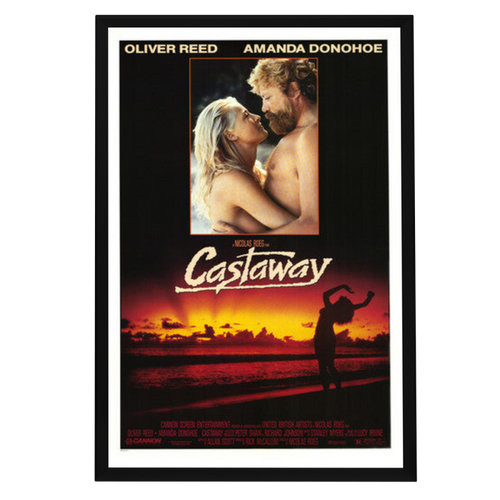 "Castaway" (1986) Framed Movie Poster