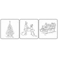 JRV Christmas Sketches Stencils - Set of 3 Reusable 15 Mil Mylar