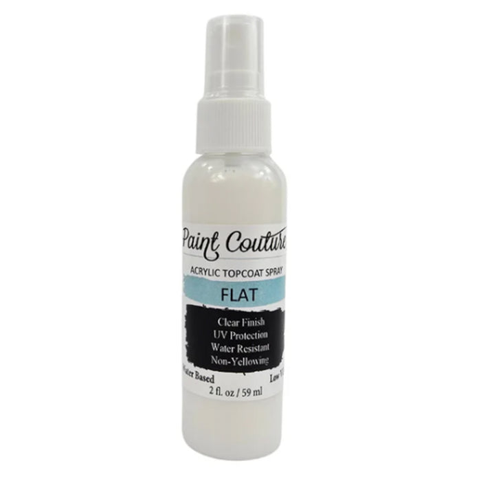 Paint Couture Clear Acrylic Spray - Flat Finish Protective Topcoat