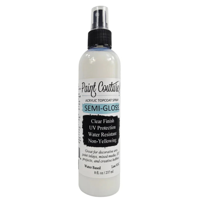 Paint Couture Clear Acrylic Spray - Semi-Gloss Protective Finish