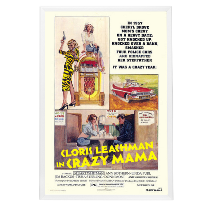 "Crazy Mama" (1975) Framed Movie Poster