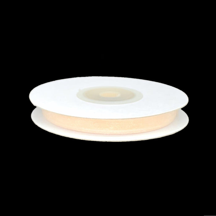 Cream Organza Ribbon | Narrow Ivory Ribbon | 1/4 Inch Organza Ribbon - Ivory - 25 Yard Spool (gi14organzaribbonivory)