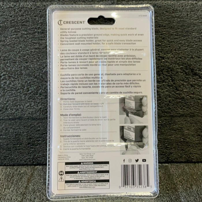Crescent Carbon Steel Utility Razor Blade’s