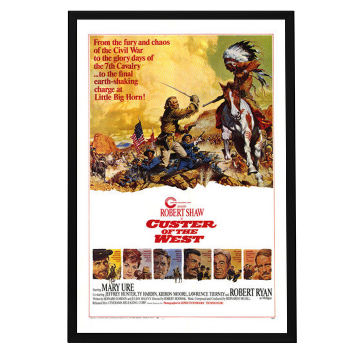 "Custer of the West" (1968) Framed Movie Poster