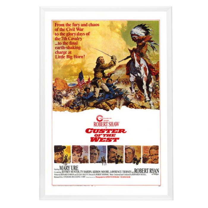 "Custer of the West" (1968) Framed Movie Poster