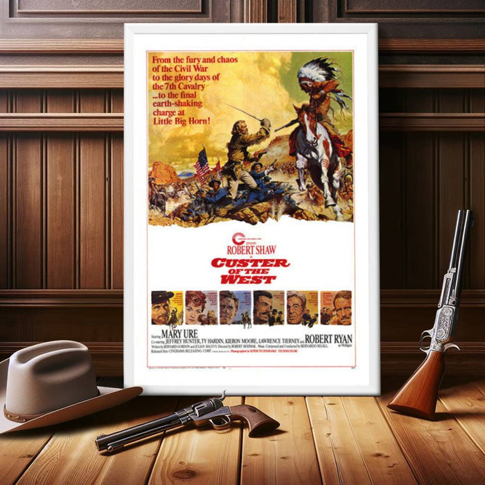 "Custer of the West" (1968) Framed Movie Poster