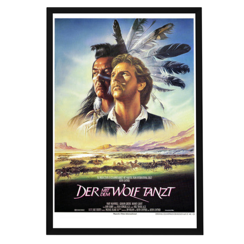 "Dances with Wolves" (1990) Framed Movie Poster