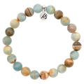 Defining Bracelet- Mindfulness Bracelet with Blue Calcite Gemstones