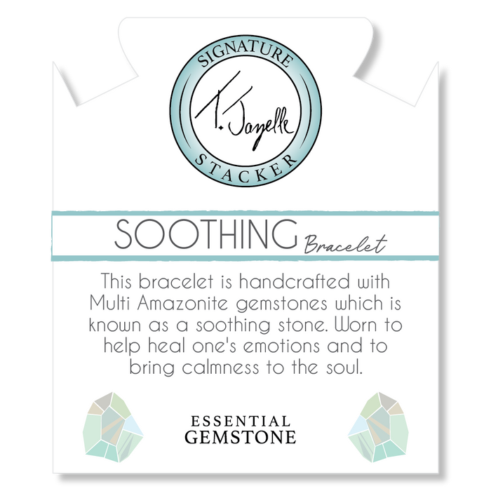 Defining Bracelet- Soothing Bracelet with Multi Amazonite Gemstones