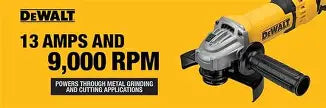 DEWALT 13 Amp Corded 4.5 in. Angle Grinder