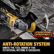 DEWALT 20V MAX* XR 4-1/2in./5in. Cordless Angle Grinder DCG410B