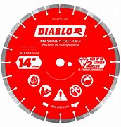 DIABLO 14 in. Diamond Segmented Turbo Cut-Off Discs for Masonry