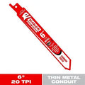 DIABLO 6" Steel Demon Solid Carbide Strip Reciprocating Blade for Thin Metal Cutting