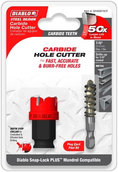 Diablo 7/8" Steel Demon™ Carbide Teeth Hole Cutter