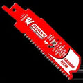 DIABLO Reciprocating Saw Blade: 8 Teeth per Inch, 4 in Blade Lg, 0.05 in Blade Thick, Carbide, 3 PK
