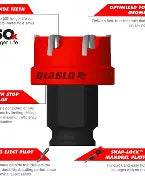 Diablo Tools Steel Demon Carbide Teeth Hole Cutter Set 6pc