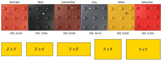 DWS AlertCast Cast in Place Replaceable Alert tiles
