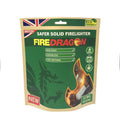 Eco-friendly Fire Dragon firelighter pouch with British flag and green design