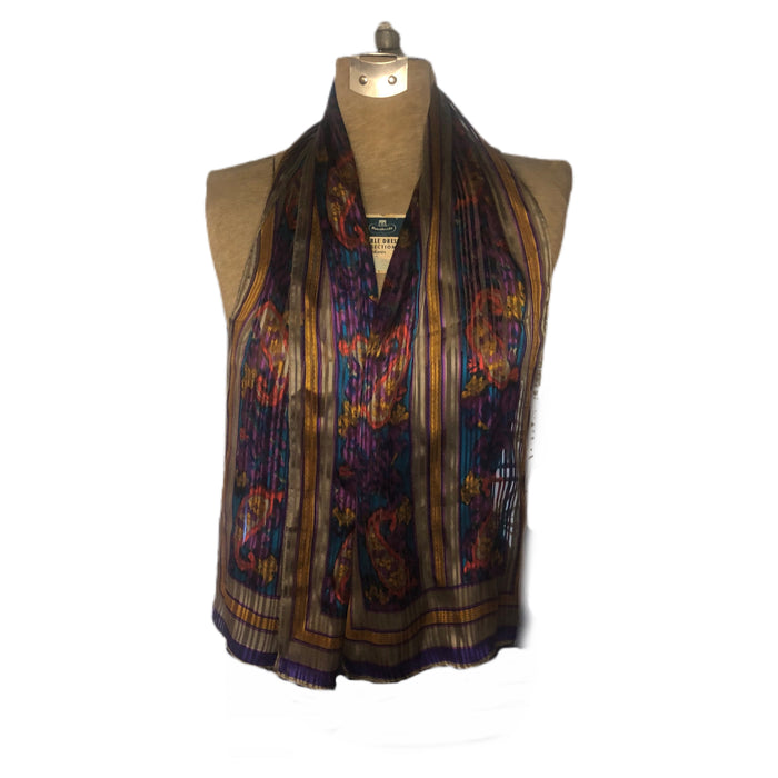Elaine Gold Brand Floral Long Scarf