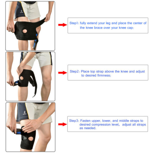 Elastic Knee Brace Fastener Support Guard Kneecap Non-slip Knee pads Gym Sports