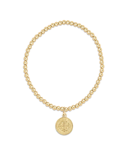 Enewton Classic Gold Bead Bracelet with Blessing Disc