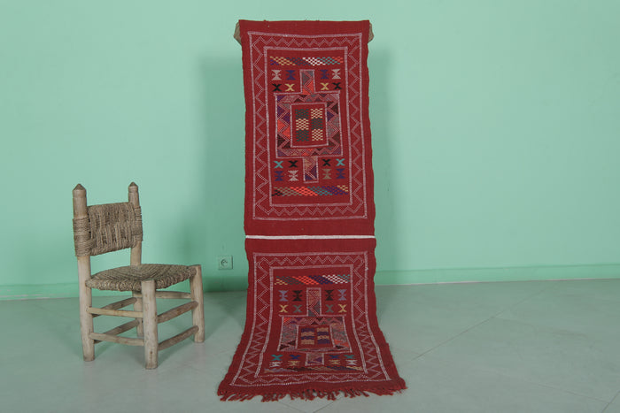 Entryway Runner Rug - 1.8 x 6.5 ft | Handwoven Red Moroccan Rug - moroccan rug