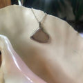 Erie Glass Artisan Made Frosted Pendant 3/4in x 3/4 in Handcrafted Necklace