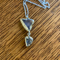 Erie Glass Artisan Made Pendant Frosted Glass Handcrafted Jewelry