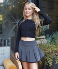 FBZ Girls Elin Gabardine Skirt With Lace Distressed/seasonal girls FBZ Flowers By Zoe Grey Y/S (7/8)
