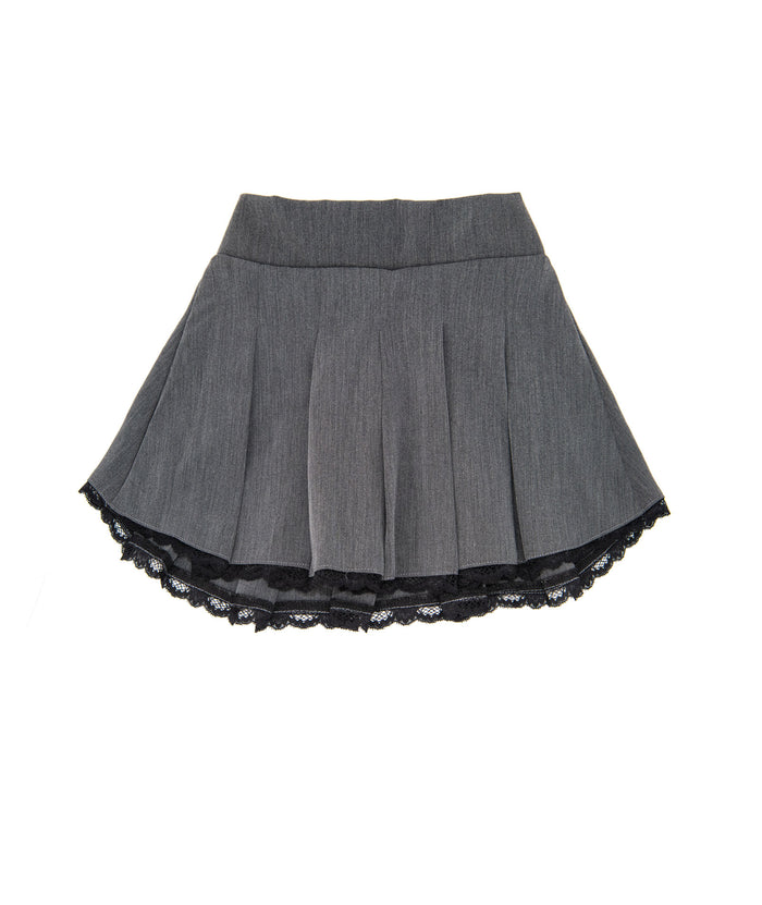 FBZ Girls Elin Gabardine Skirt With Lace Distressed/seasonal girls FBZ Flowers By Zoe