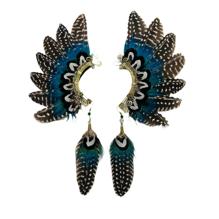 Feather wing cuff Earrings 1116