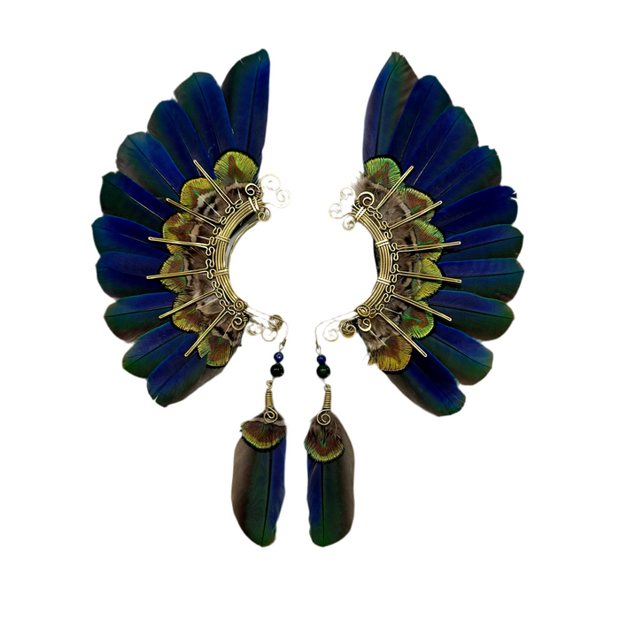 Feather wing cuff Earrings 1118