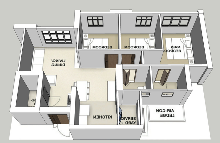 Fernvale Oasis 4-room mirror