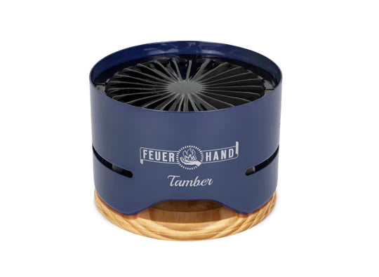 Feuerhand Tamber Table Top Grill with wooden lid in black