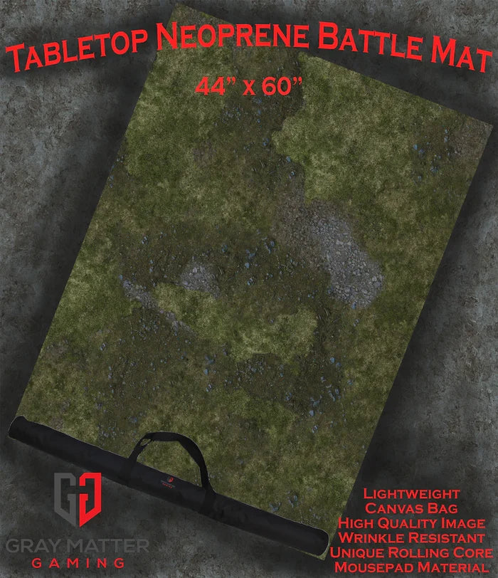 Field of Battle | Neoprene Battle Mat with Bag | Baron of Dice