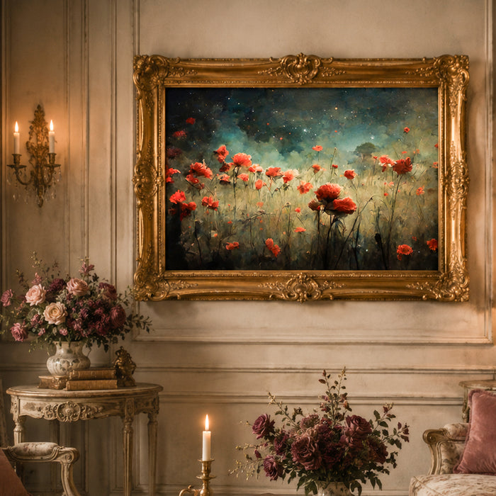 Whimsykel Designs Field of Poppies Decoupage Paper - 29" x 21" 18 LB