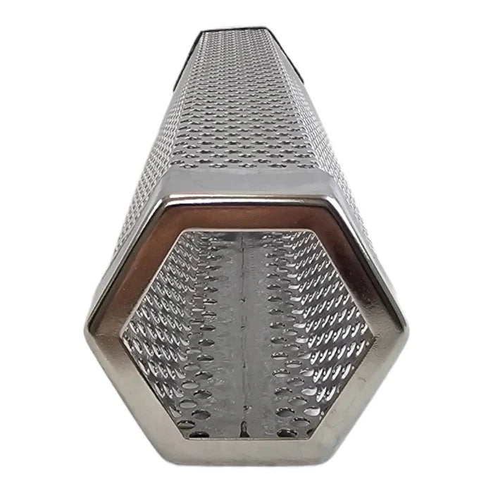 Stainless steel smoker tube with perforated surface for BBQ smoking