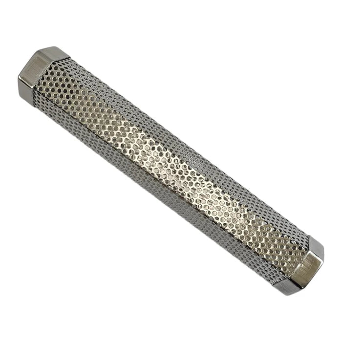 Metal BBQ smoker tube with perforated design for grilling accessories