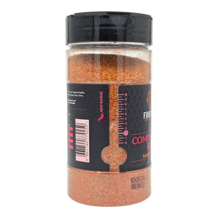 Black resealable bag of Firefly BBQ Rub with label