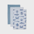 Fish Stripe Teatowel 3pk