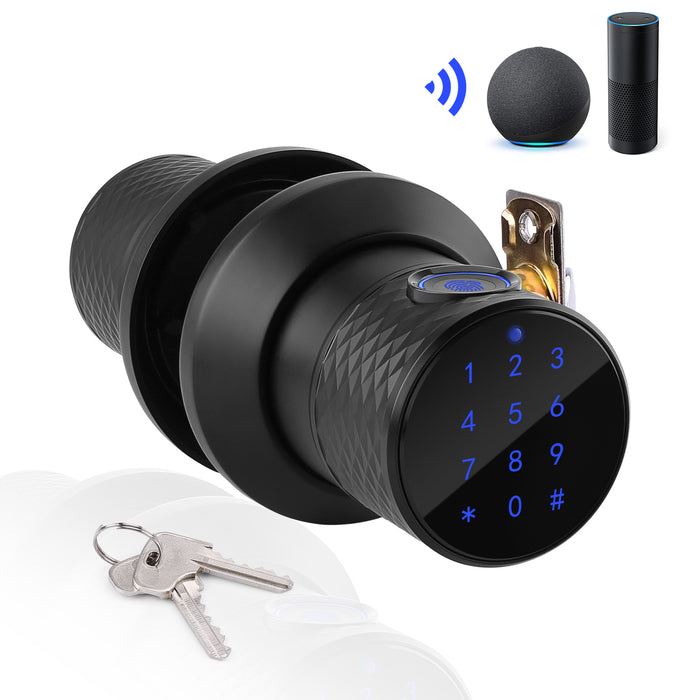FITNATE Keyless Smart Fingerprint Lock Bluetooth Digital Code Door Deadbolt Lock with Keypad