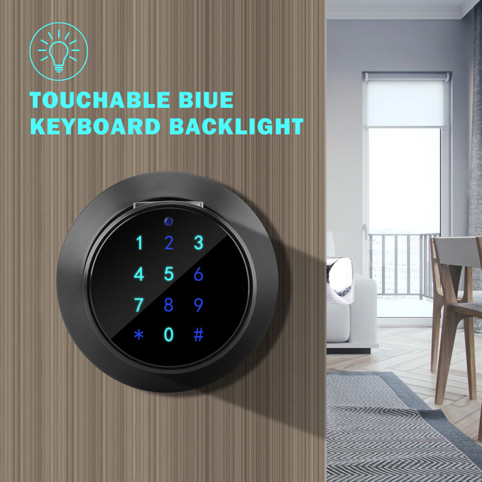 FITNATE Keyless Smart Fingerprint Lock Bluetooth Digital Code Door Deadbolt Lock with Keypad