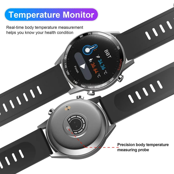 Fitness and Activity Tracker with Body Temperature Heart Rate Monitor for Kid, Woman Man