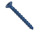 Flat Head Phil Commercial Concrete Screws Blue Finish